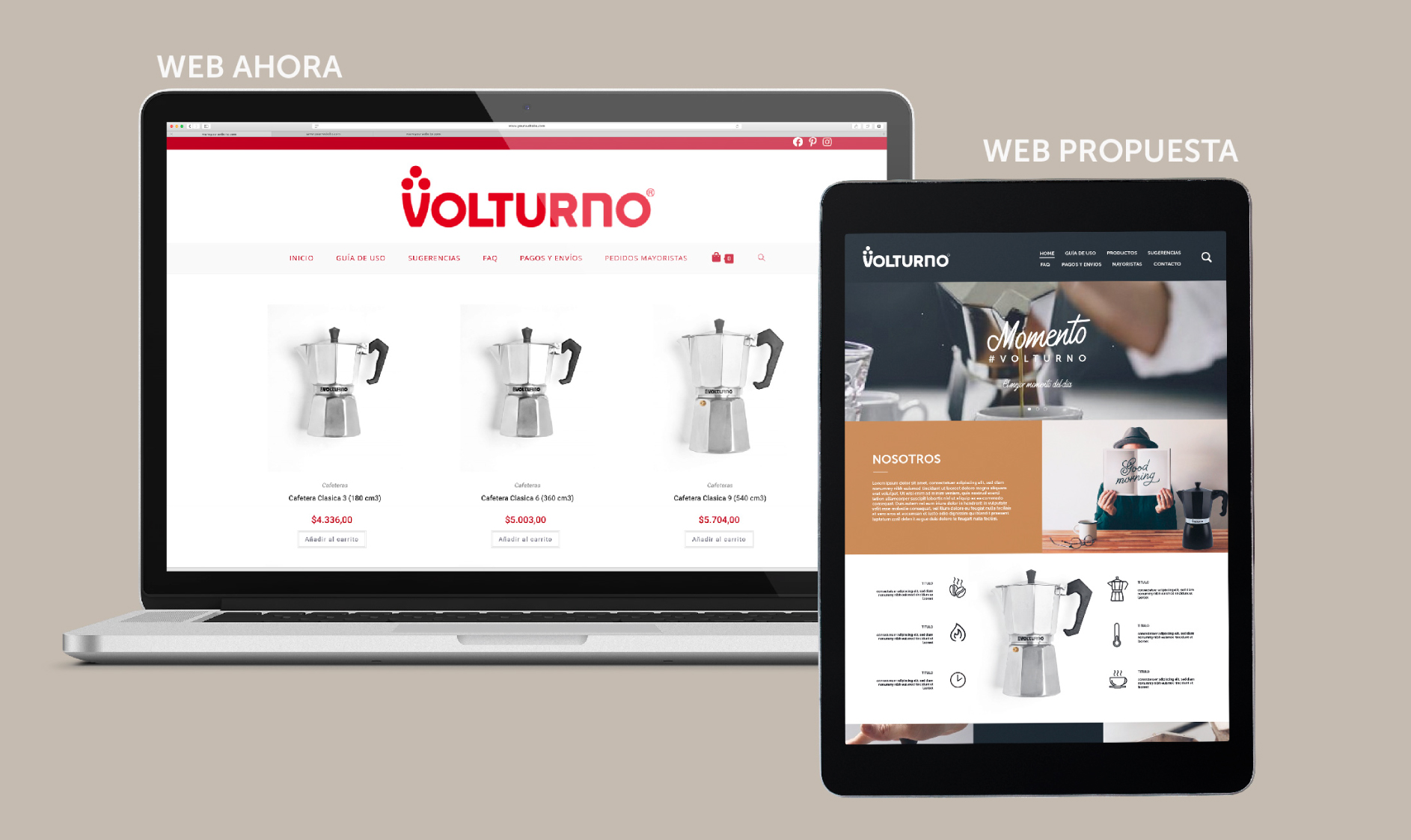Volturno – Rebranding + Social Media