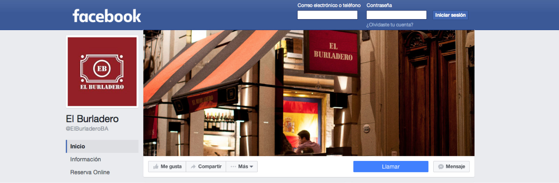 El Burladero – Social Media