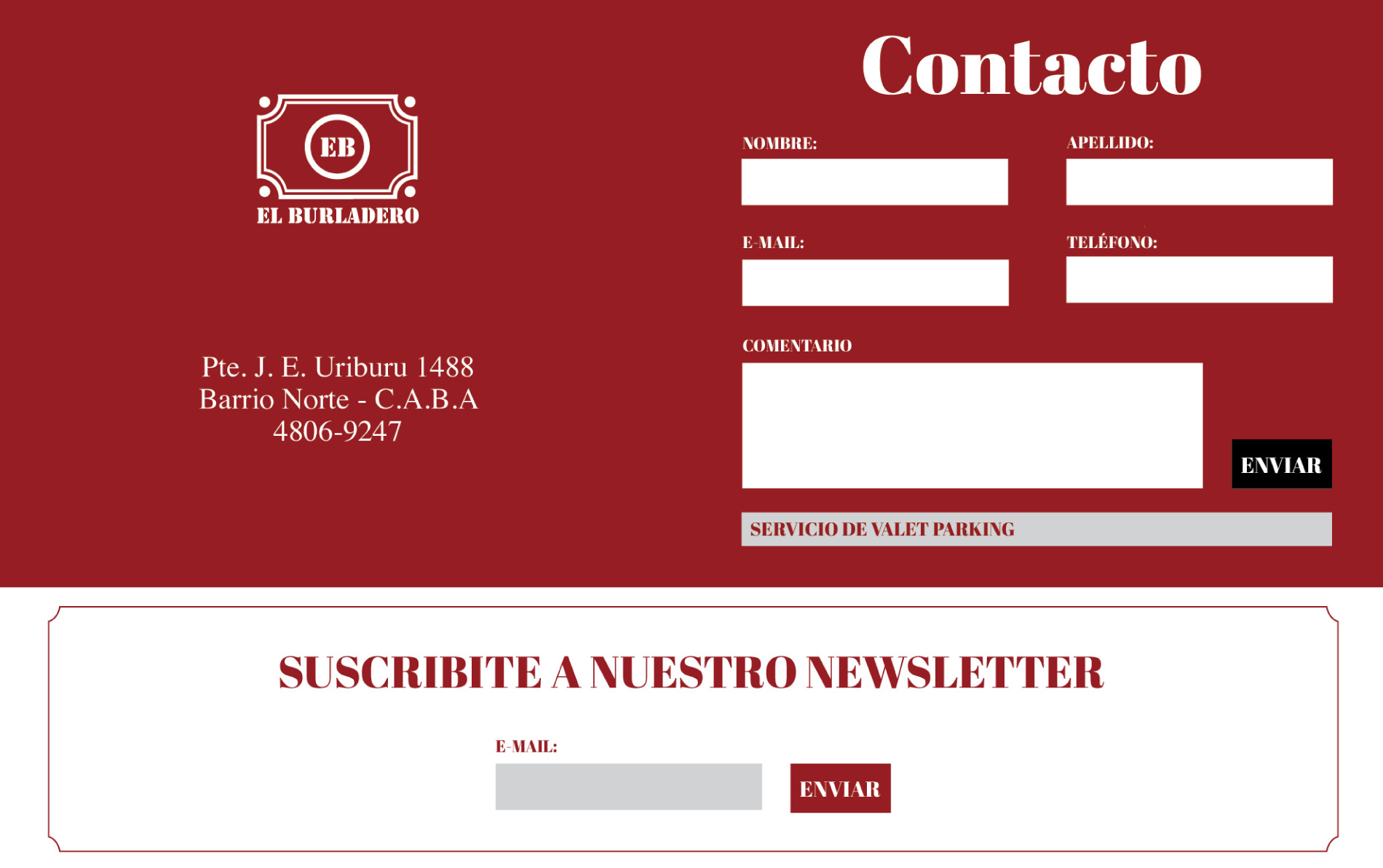 El Burladero – Website