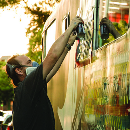 DIY Bus Artistic Intervention