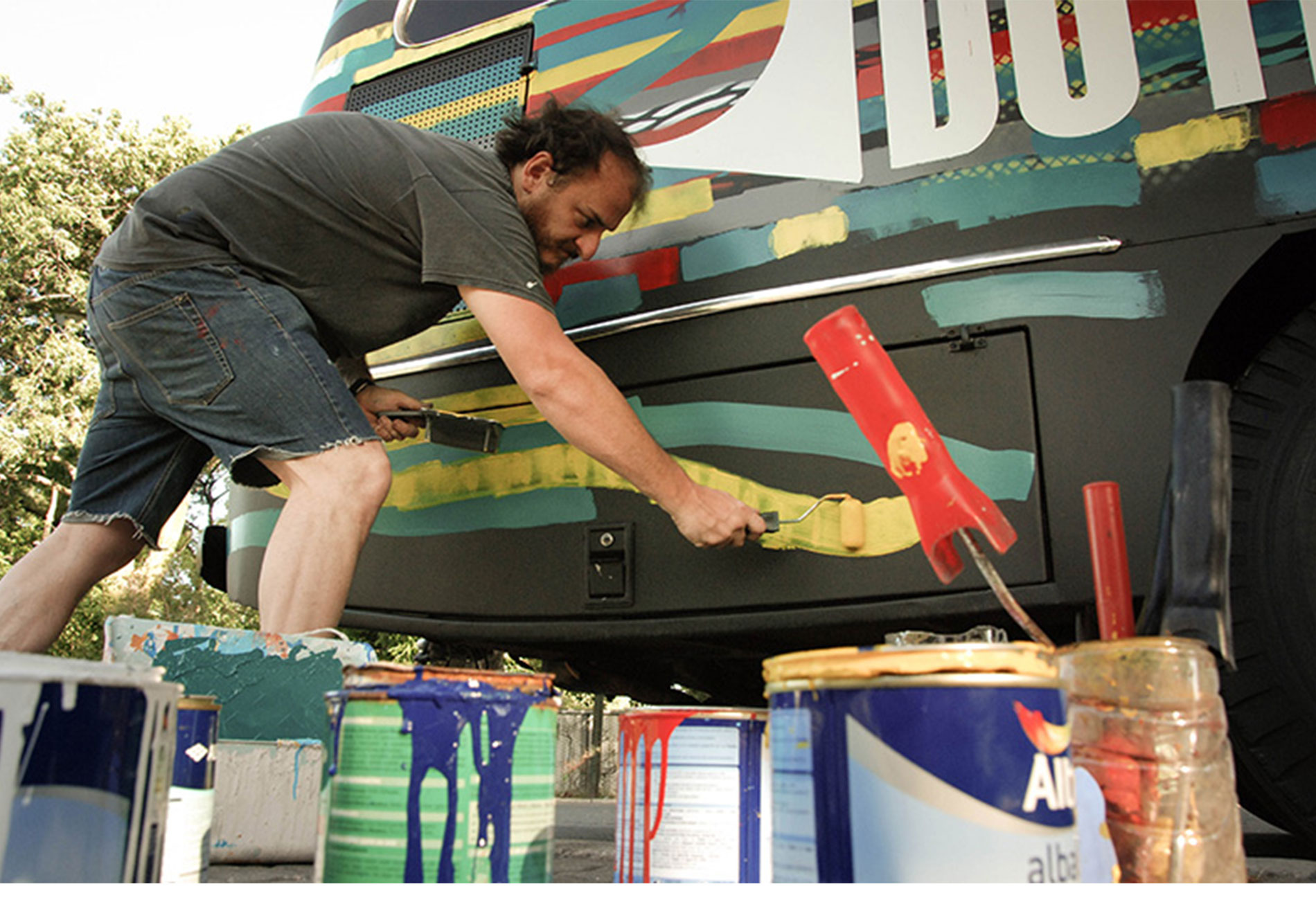 DIY Bus Artistic Intervention