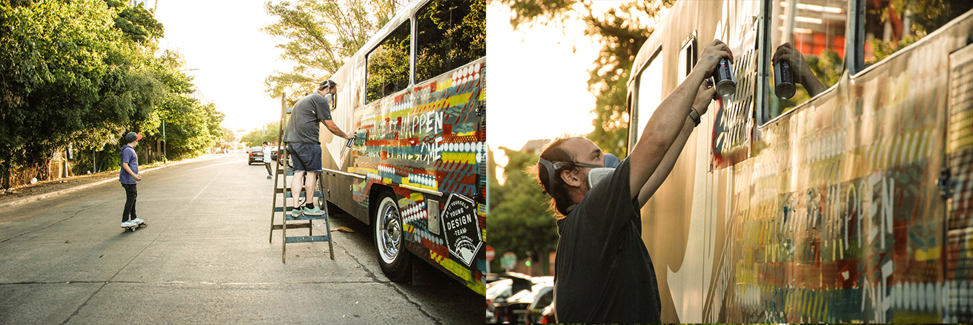 DIY Bus Artistic Intervention