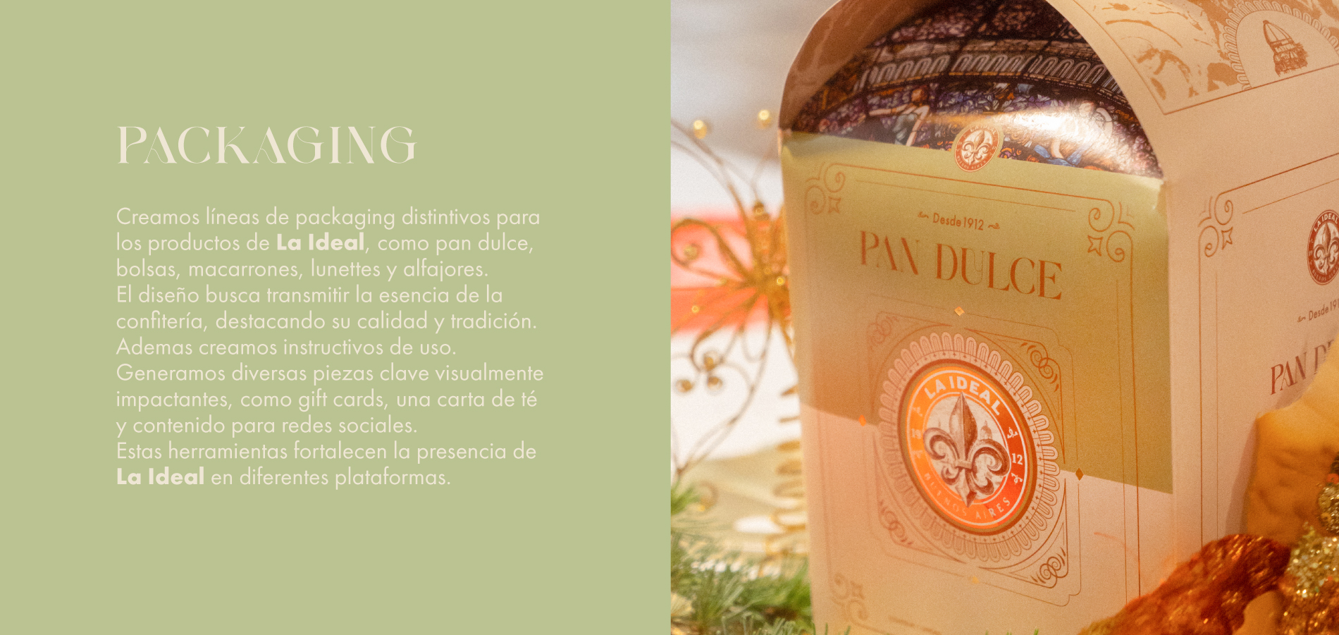 Packaging La Ideal Patisserie