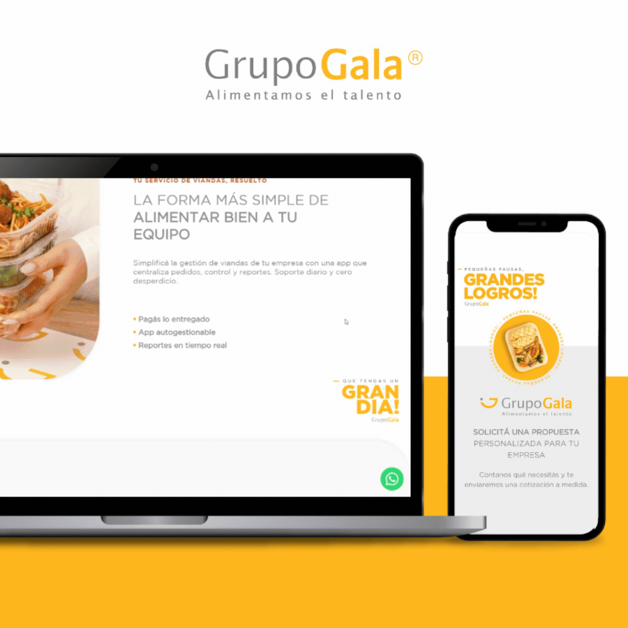 Website Grupo Gala